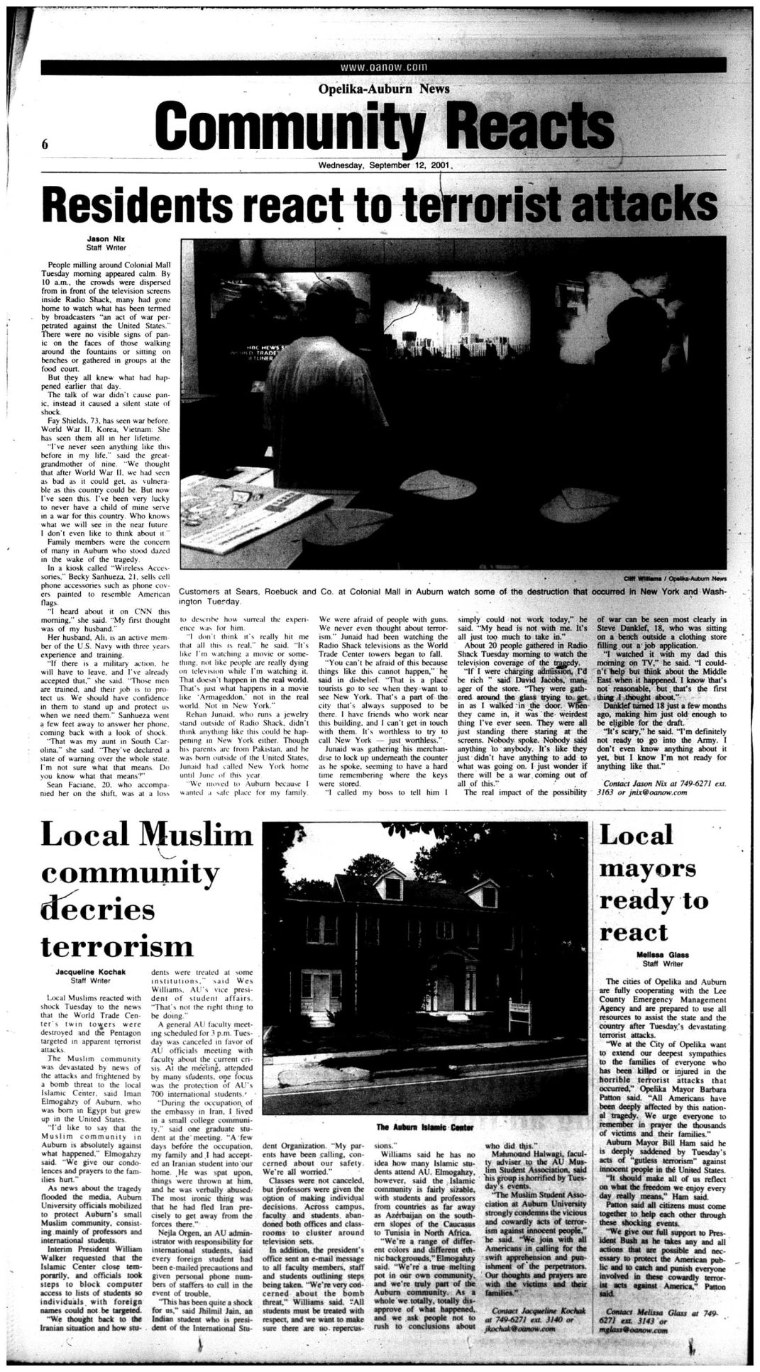 Wednesday, Sept. 12, 2001
